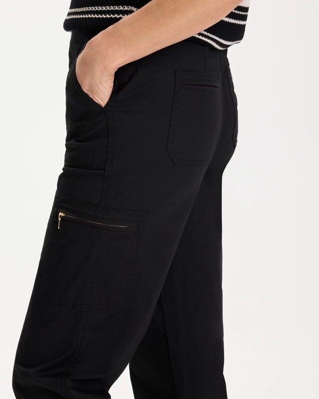 Poplin Cropped Pants - image 4